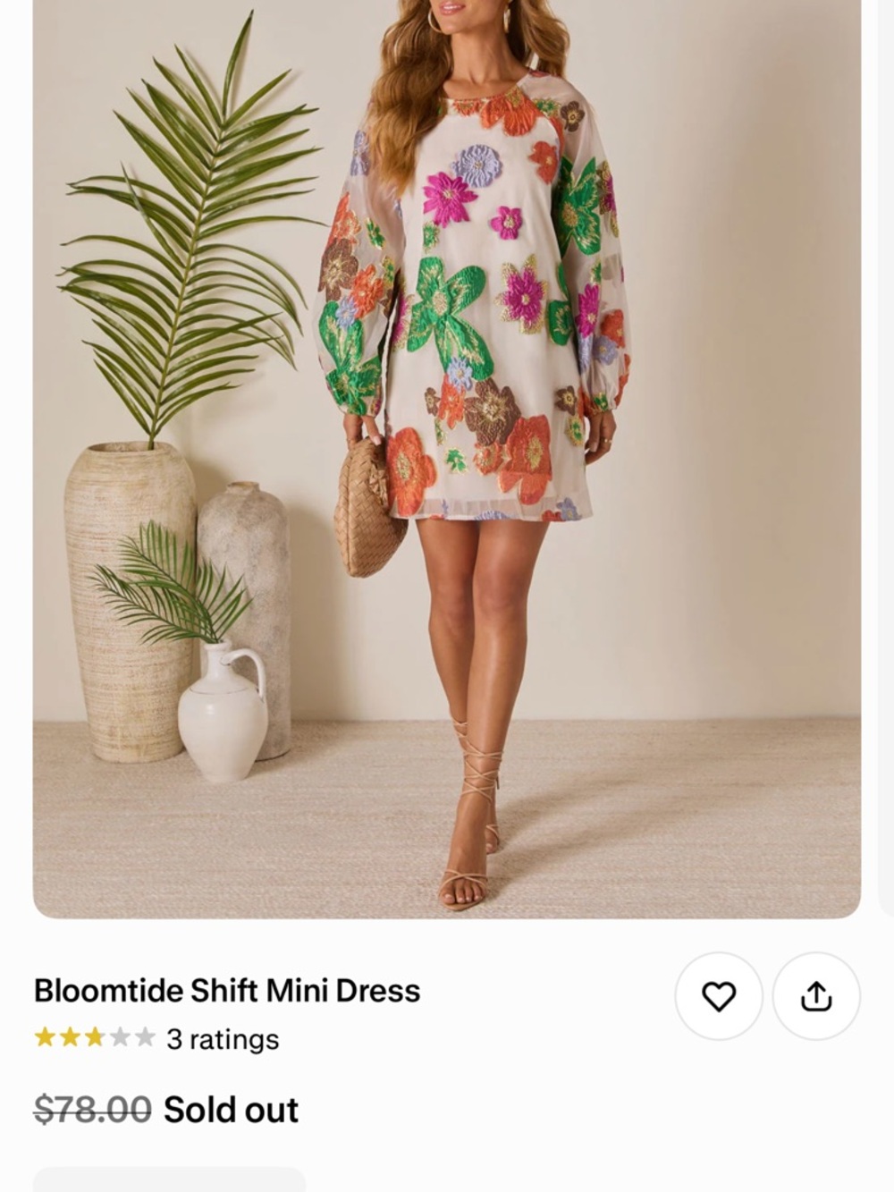 Vici Bloomtide Shift Dress